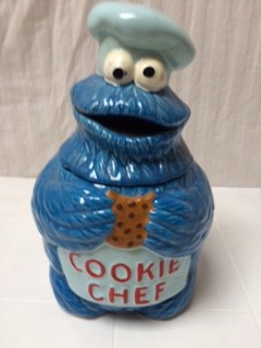 The Cookie Jar Store Cookie Chef Cookie Jar (COOKIE MONSTER)